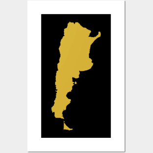 Argentina map Posters and Art